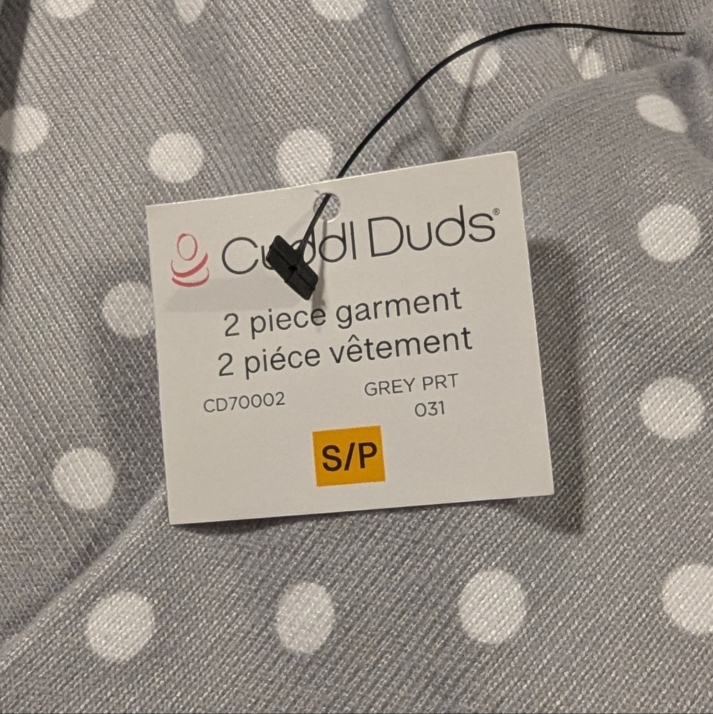 Cuddl Duds Long Sleeve Jogger Polka Dot and Striped Pajama Set Size Small NWT - Picture 14 of 14